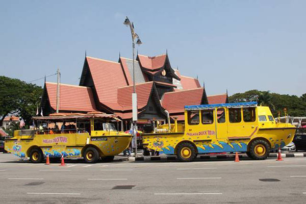 Famous Duck Tours Attraction With An Amphibious Vehicle That Can Operate Both As A Bus And As A Boat Melaka Malaysia Stock Photo Picture And Royalty Free Image Image 85302373